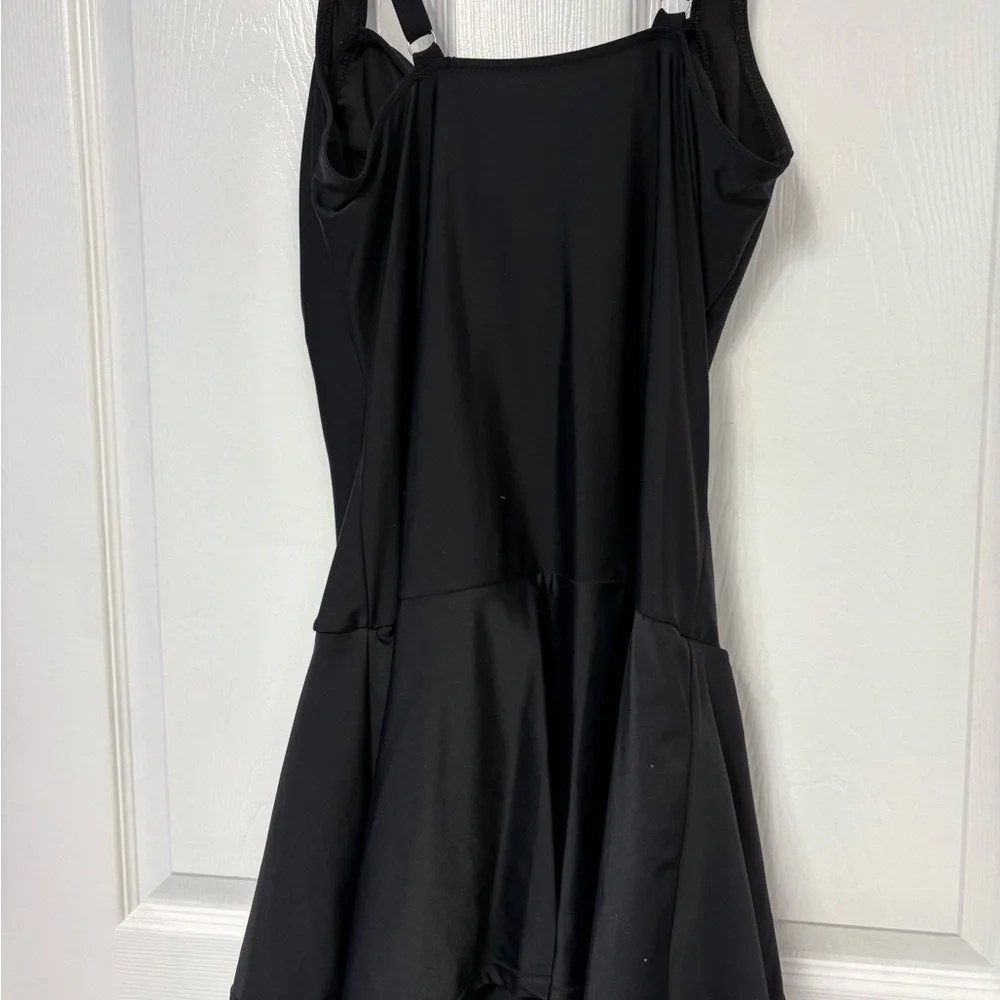 Coco Reef Black One-Piece Swimsuit with Skirt - Picture 3 of 6